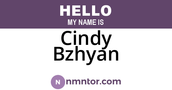 Cindy Bzhyan
