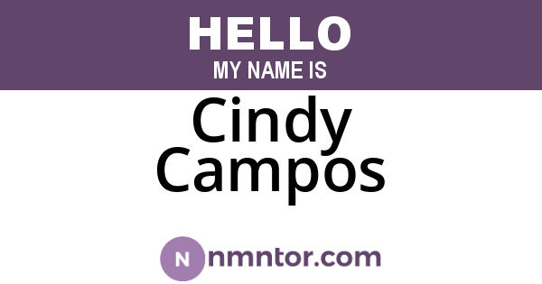 Cindy Campos