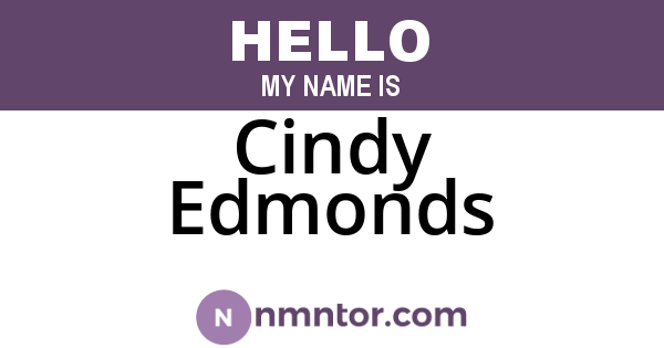 Cindy Edmonds