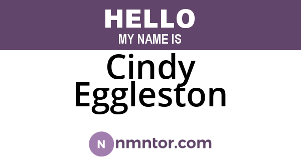 Cindy Eggleston