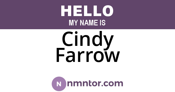 Cindy Farrow