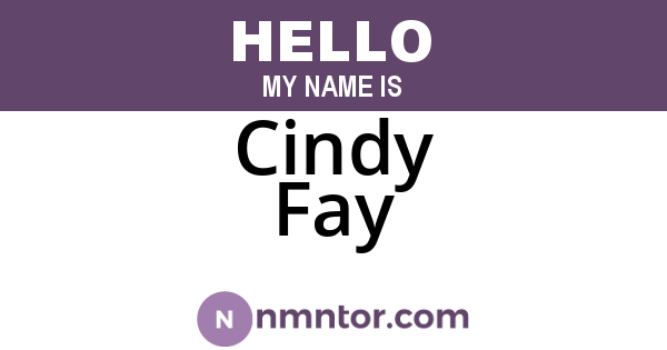 Cindy Fay