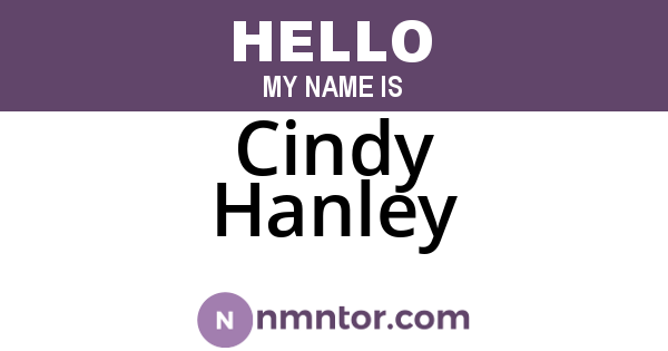 Cindy Hanley