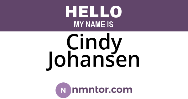 Cindy Johansen
