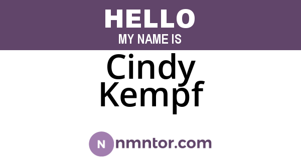 Cindy Kempf