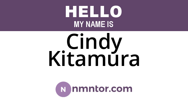 Cindy Kitamura
