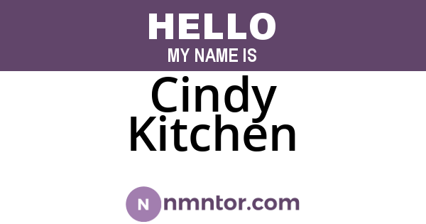 Cindy Kitchen
