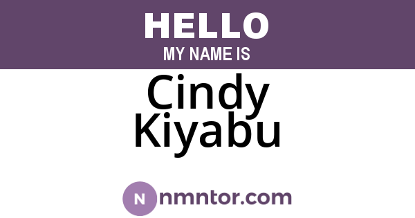 Cindy Kiyabu