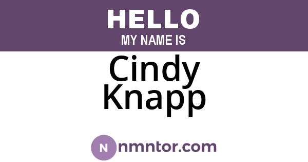 Cindy Knapp