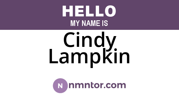 Cindy Lampkin