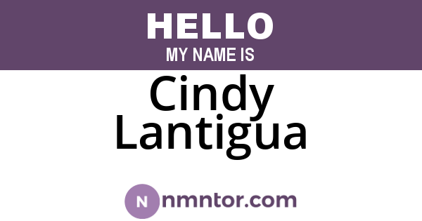 Cindy Lantigua