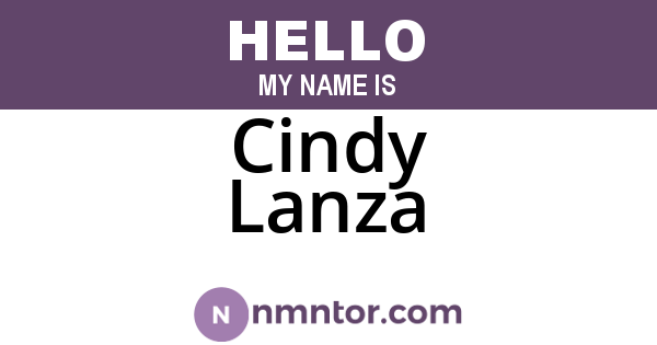 Cindy Lanza