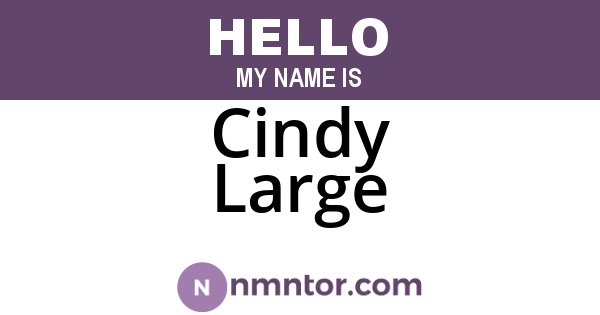 Cindy Large