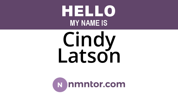 Cindy Latson