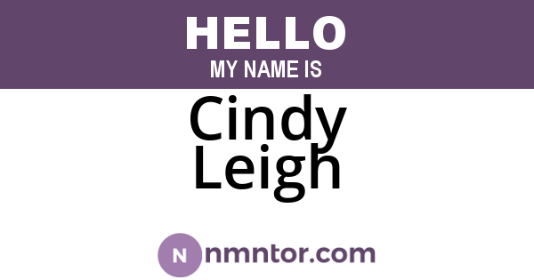 Cindy Leigh