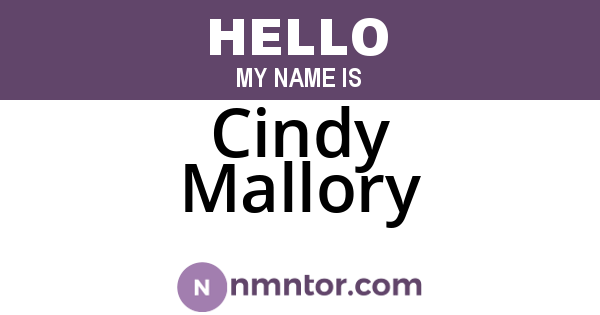 Cindy Mallory
