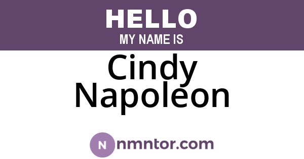 Cindy Napoleon
