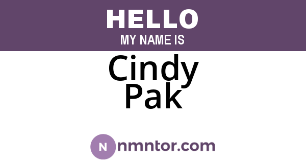 Cindy Pak