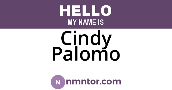 Cindy Palomo
