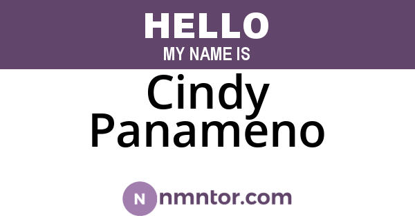 Cindy Panameno