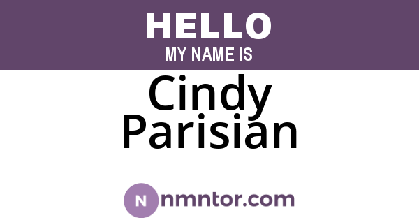 Cindy Parisian