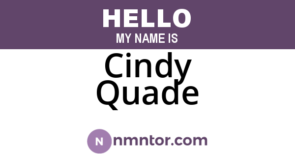 Cindy Quade