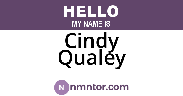 Cindy Qualey
