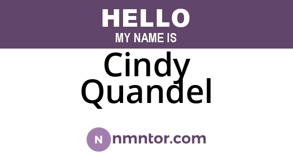Cindy Quandel