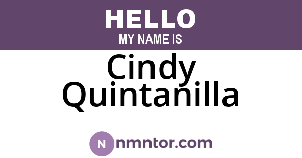Cindy Quintanilla