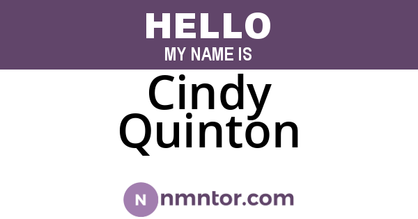 Cindy Quinton