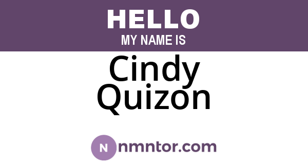Cindy Quizon