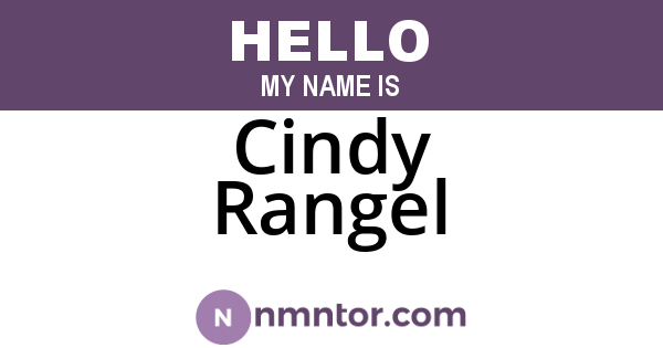Cindy Rangel