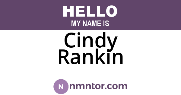 Cindy Rankin
