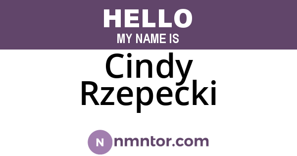 Cindy Rzepecki
