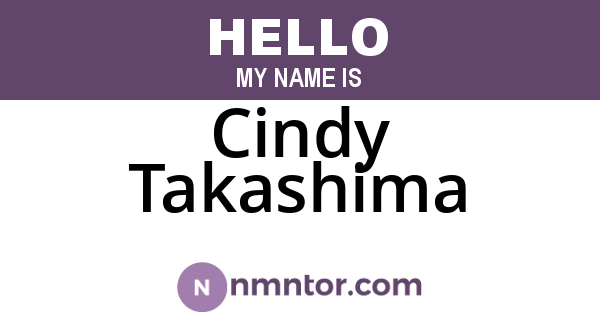 Cindy Takashima