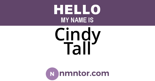 Cindy Tall