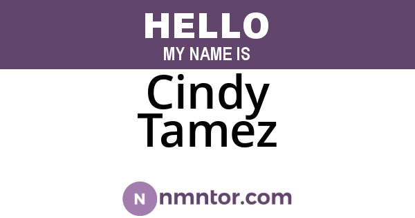 Cindy Tamez
