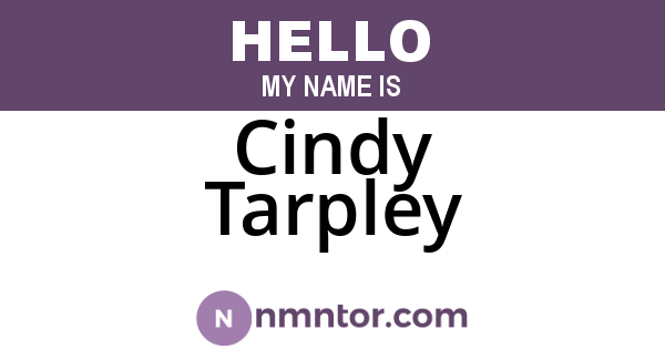 Cindy Tarpley