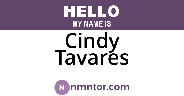 Cindy Tavares