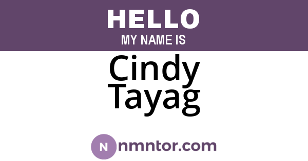 Cindy Tayag