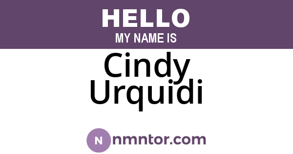 Cindy Urquidi