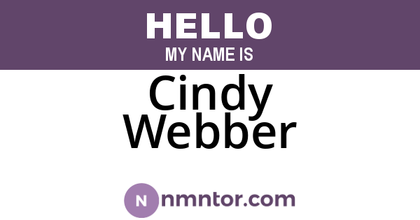 Cindy Webber