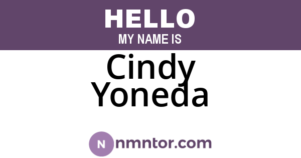 Cindy Yoneda