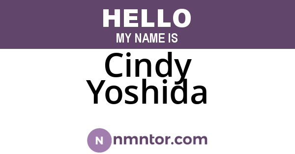Cindy Yoshida