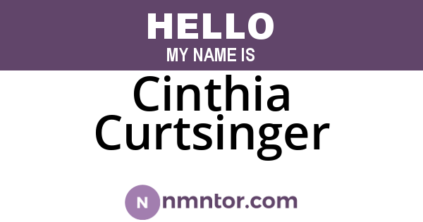 Cinthia Curtsinger