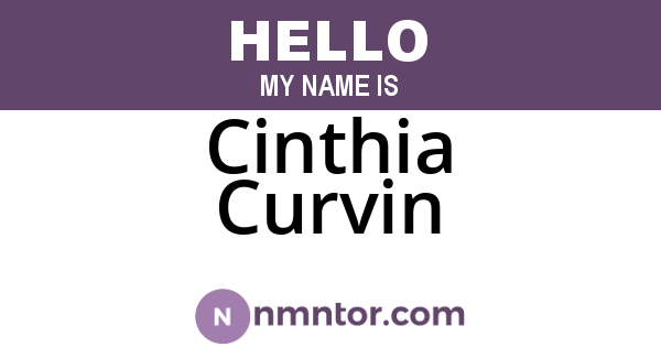 Cinthia Curvin
