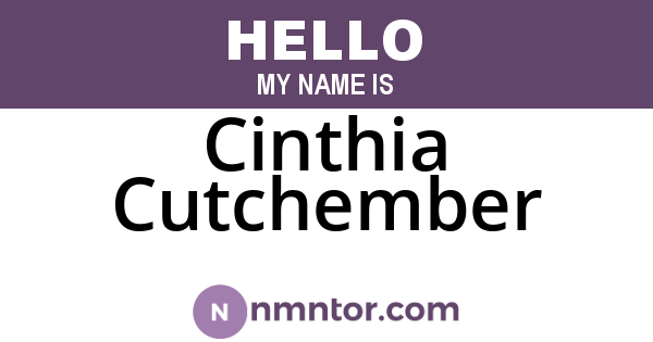 Cinthia Cutchember