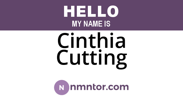 Cinthia Cutting