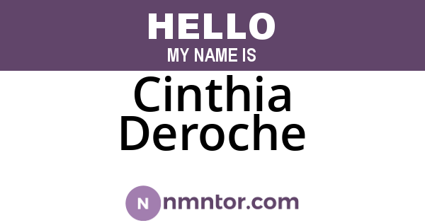 Cinthia Deroche