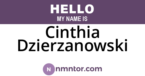 Cinthia Dzierzanowski